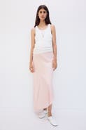 H&M Mama Asymmetric Satin Skirt