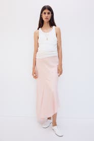 H&M Mama Asymmetric Satin Skirt