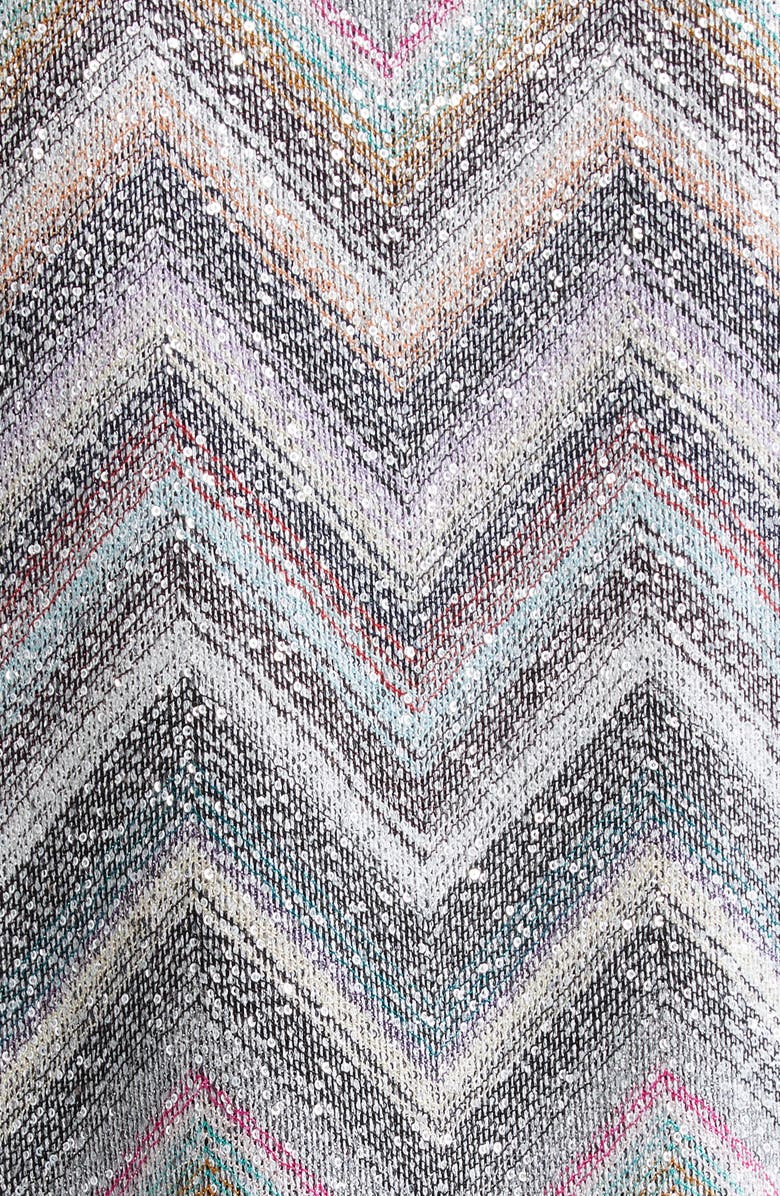 Missoni Sequin Chevron Stripe Sweater, Alternate, color, 