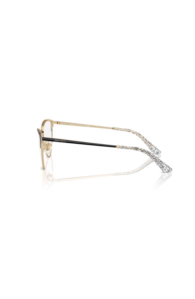 Jimmy Choo 53mm Cat Eye optical glasses, Alternate, color, Black