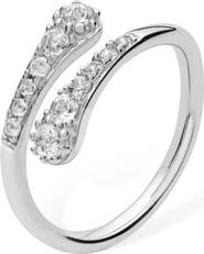 Lucy Quartermaine Skinny Drip Cross Over Ring