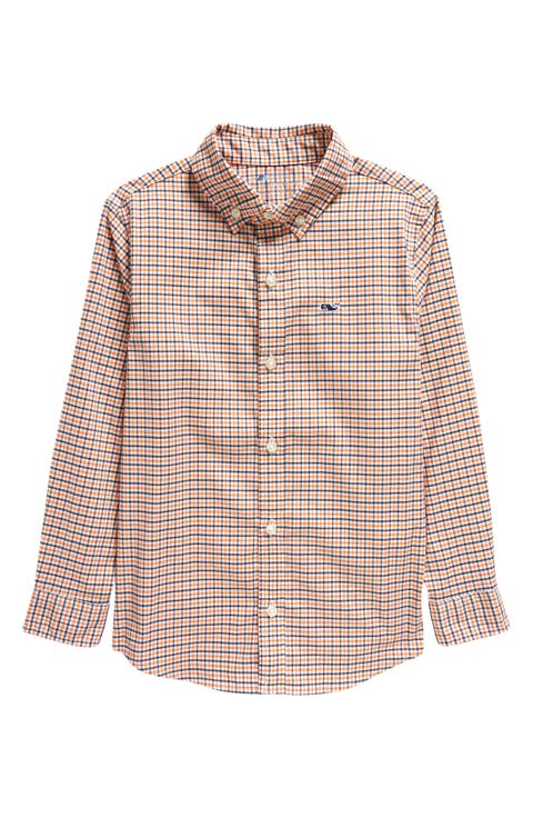 On-The-Go brrrº Check Button-Down Shirt (Toddler, Little Kid & Big Kid)