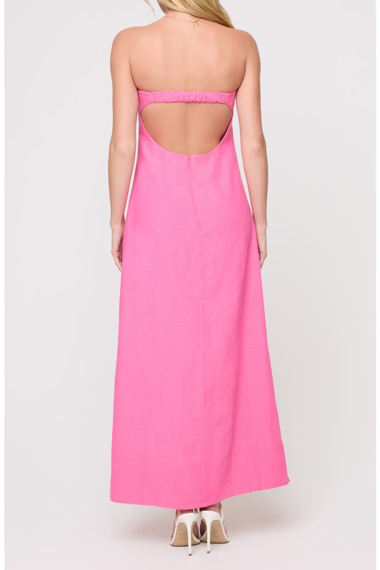 Spring In Love Strapless Cover-Up Maxi Dress, Alternate, color, BUBBLEGUM PINK