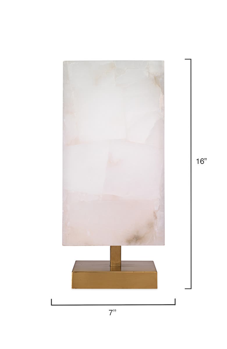 JAMIE YOUNG Ghost Axis Alabaster Table Lamp, Brass, Alternate, color, White