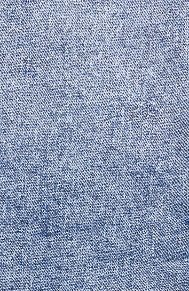 L'AGENCE Janelle Slim Raw Edge Denim Jacket, Alternate, color, 