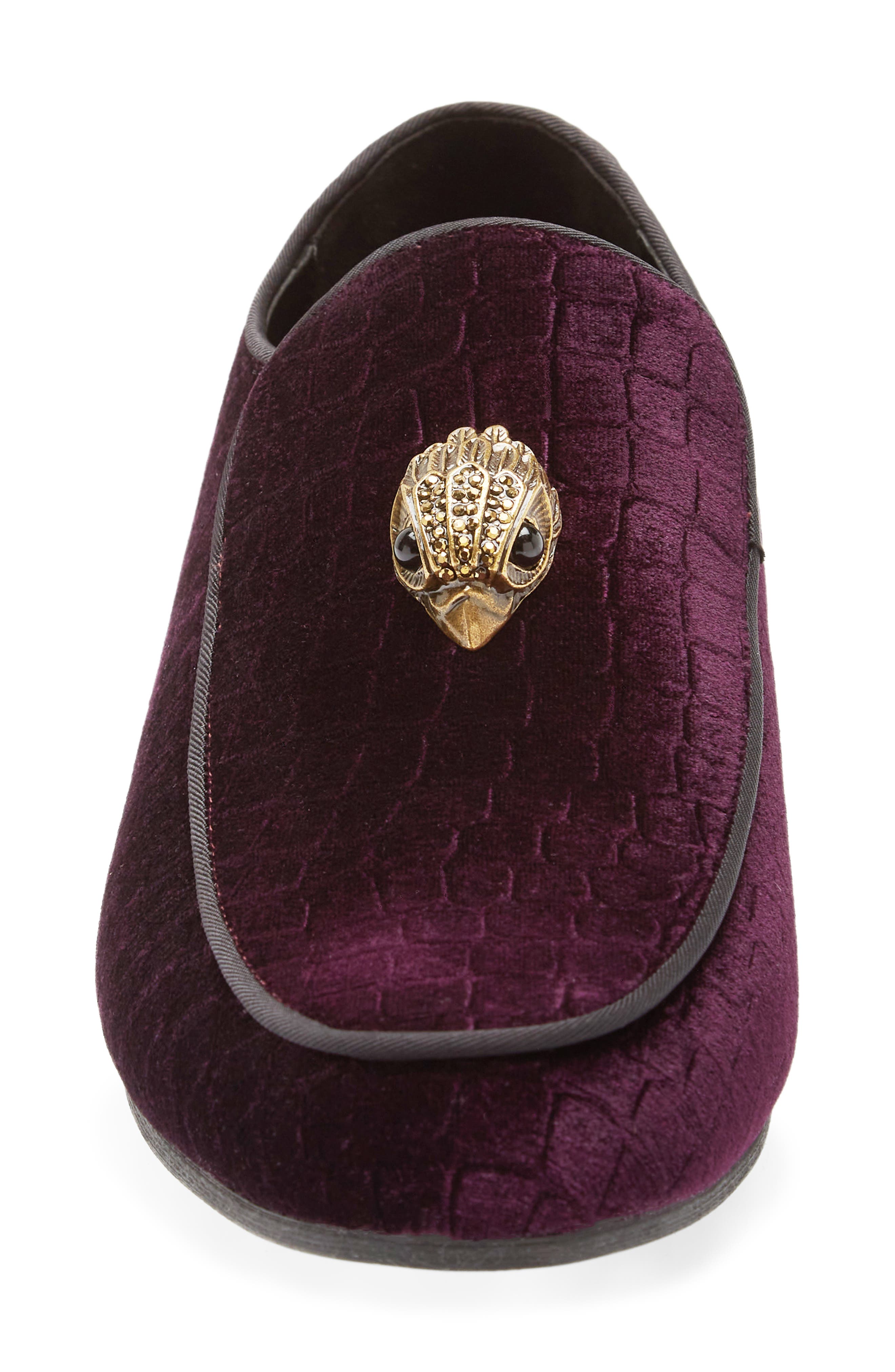 Kurt Geiger London Hugh Eagle Velvet Loafer, Alternate, color, 