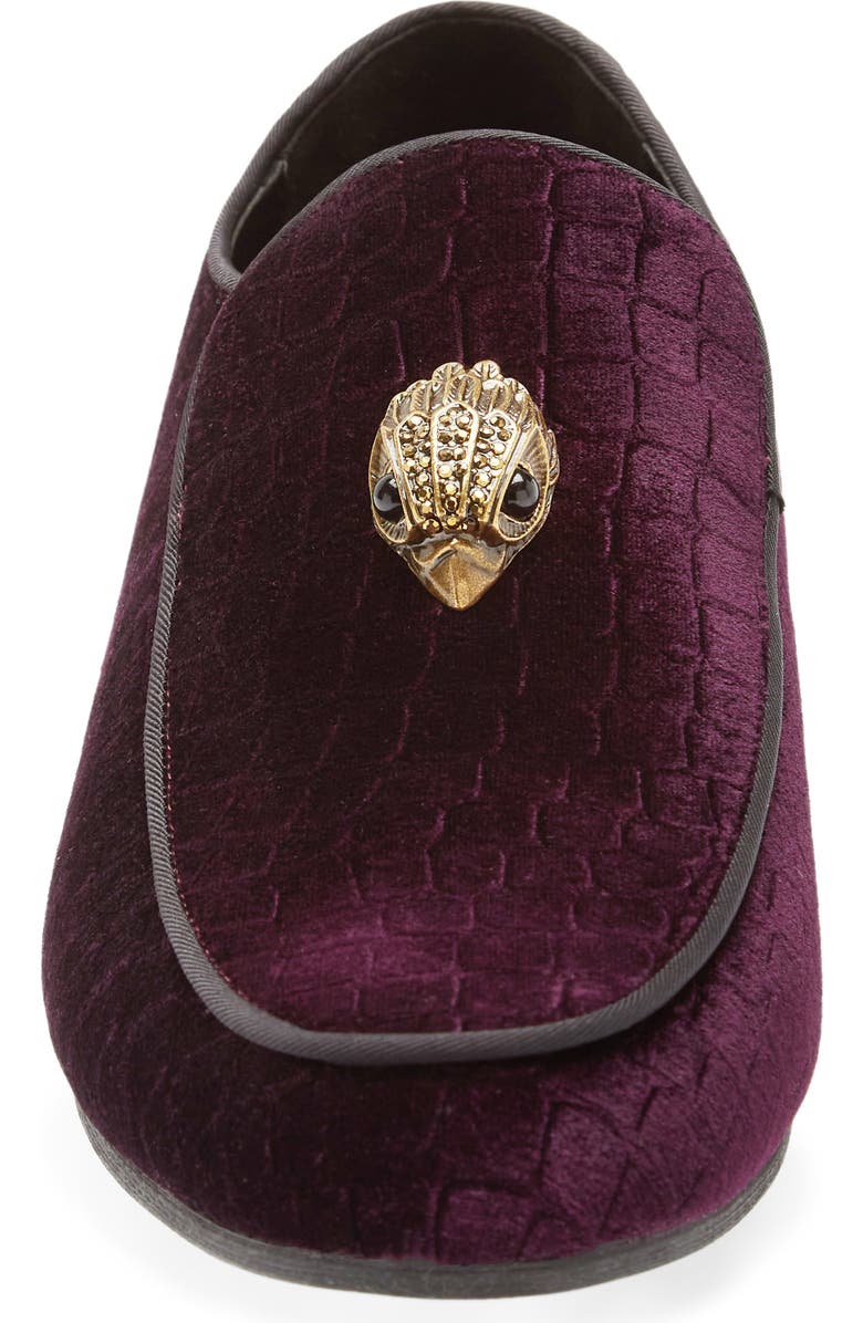 Kurt Geiger London Hugh Eagle Velvet Loafer, Alternate, color,