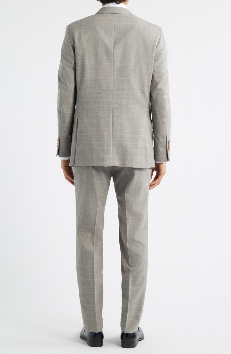 Peter Millar Hartford Classic Fit Tan Glen Check Wool Suit, Alternate, color, 