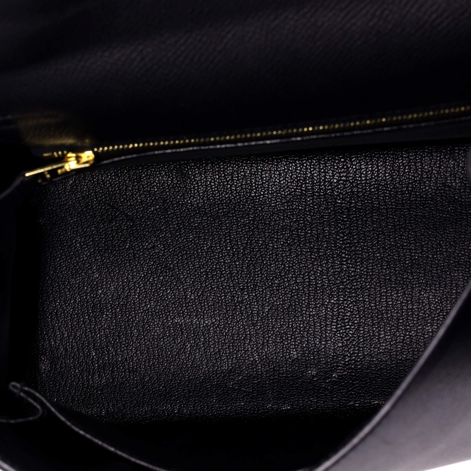 Pre-Owned Hermes Kelly Handbag Black Epsom with Gold Hardware 25, Alternate, color, Noir