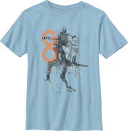 Star Wars: The Mandalorian and Grogu Boys Star Wars The Mandalorian and Grogu Let's Go Bounty AT-RT T Shirt
