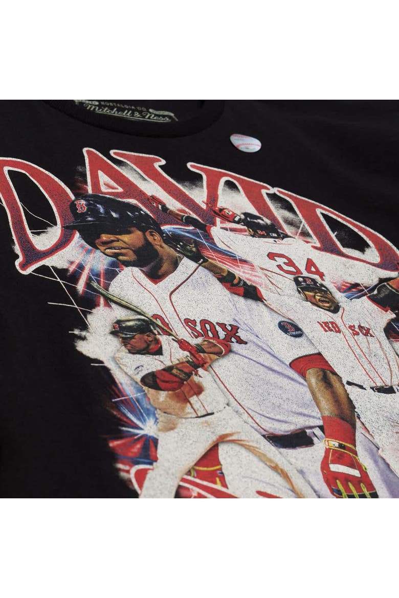 Men's Mitchell & Ness David Ortiz Black Boston Red Sox Legendary Collage Player T-Shirt, Alternate, color, Black