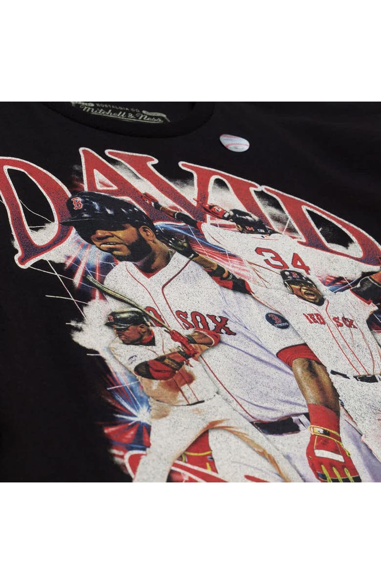 Mitchell & Ness Men's Mitchell & Ness David Ortiz Black Boston Red Sox Legendary Collage Player T-Shirt, Alternate, color, Black