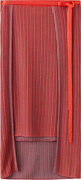 MANGO Ribbed Overlay Midi Skirt