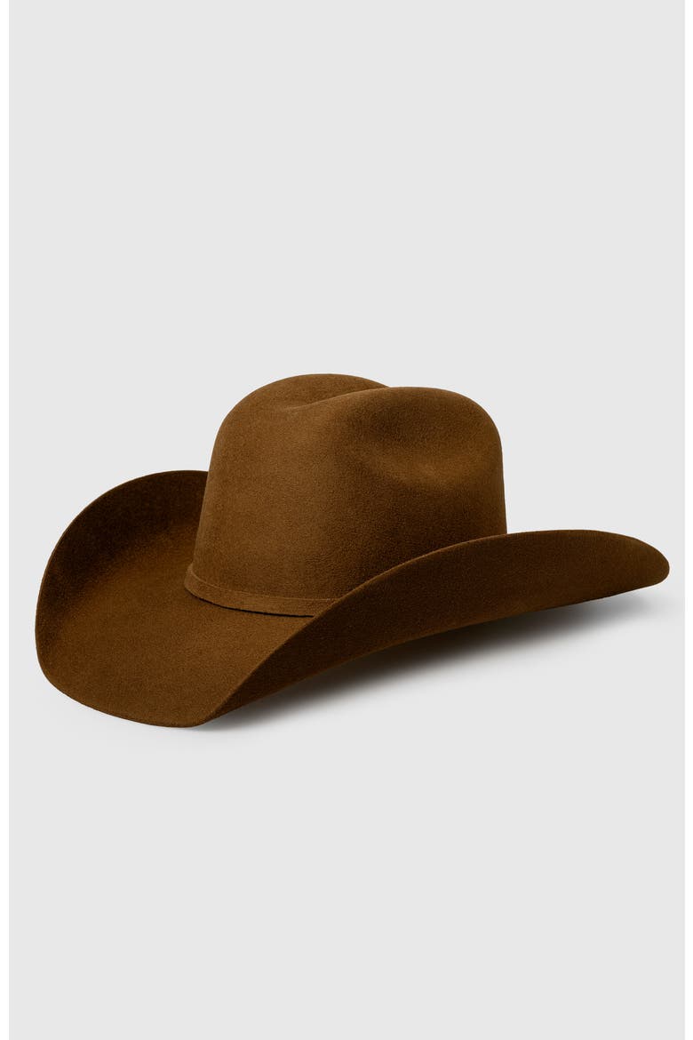 The Boss Premier Cowboy Hat, Main, color, Brown