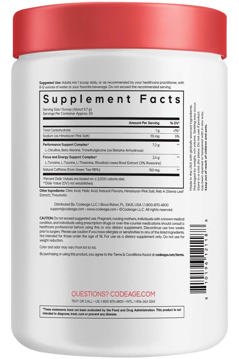 Pre-Workout Energy Elite Max - Mixed Berry, Alternate, color, White