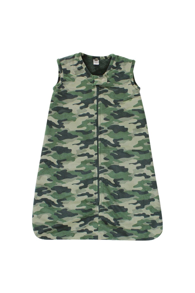 Plush Faux Fur Sleeping Bag, Wearable Blanket, Main, color, Camo