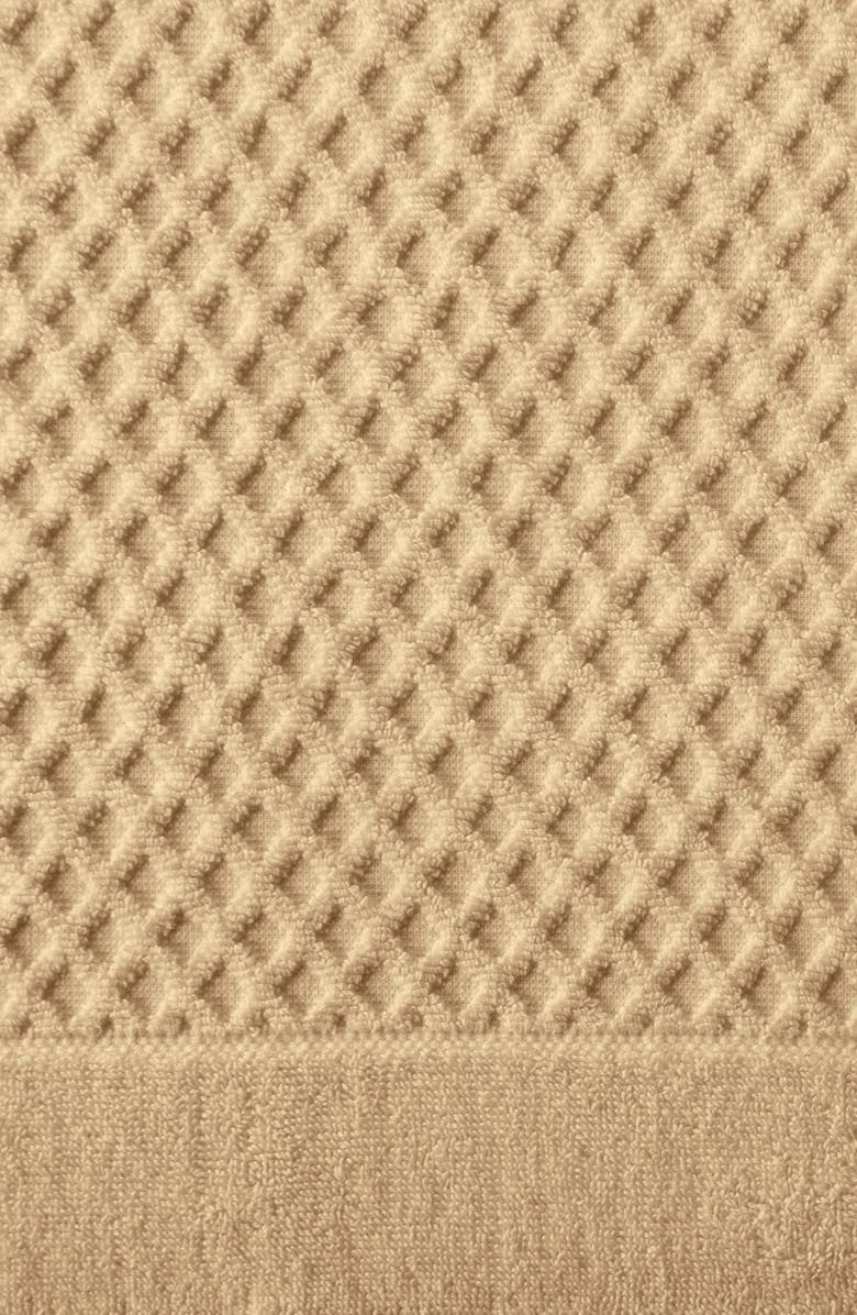 Woven & Weft Diamond Waffle Textured 2-Piece Bath Sheet Set, Alternate, color, Oatmeal