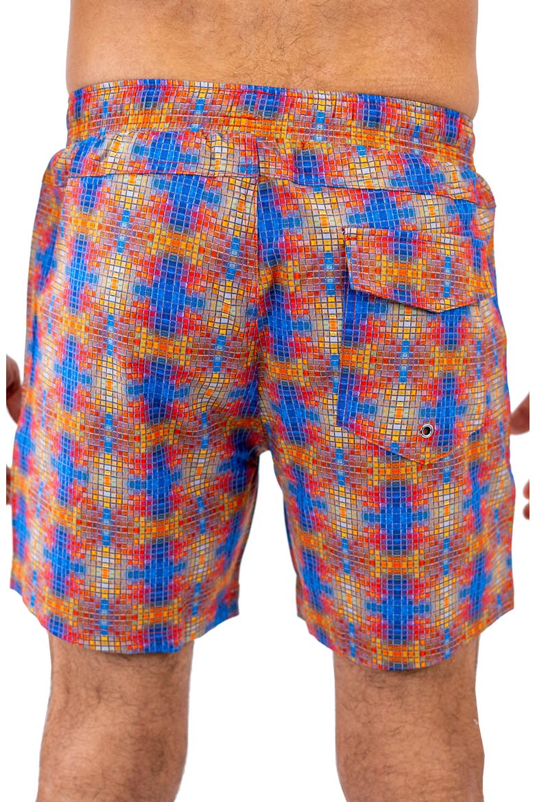 Swim Lion Minisquare37 Orange Swim Trunks, Alternate, color, ORANGE