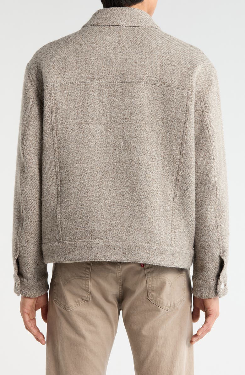 FRAME Tweed Trucker Jacket, Alternate, color, Light Taupe
