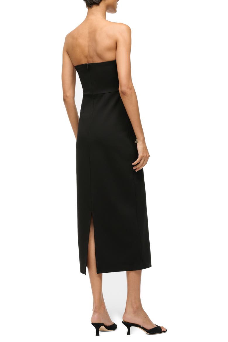 Brooke Floral Beaded Strapless Cocktail Dress, Alternate, color, BOTANICAL SHADOWS