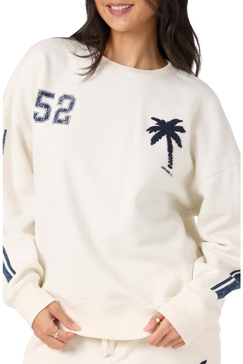 Team Graphic Oversized Sweatshirt, Alternate, color, TOFU
