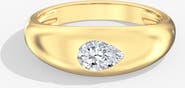 Everlee Pear Domed Lab Diamond Ring in 14K