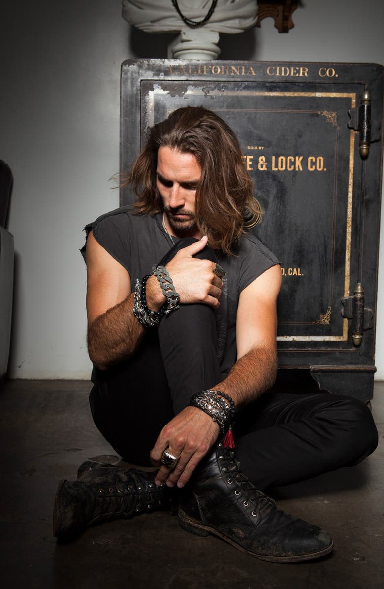 King Baby Lava Rock Bead Bracelet, Alternate, color, 