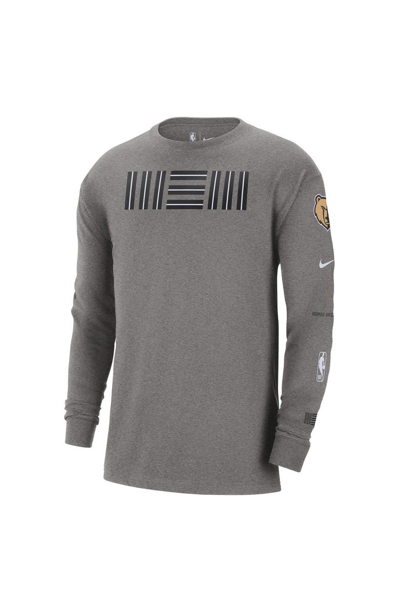 Nike Men's Nike Charcoal Memphis Grizzlies 2023/24 City Edition Max90 Expressive Long Sleeve T-Shirt, Alternate, color, 