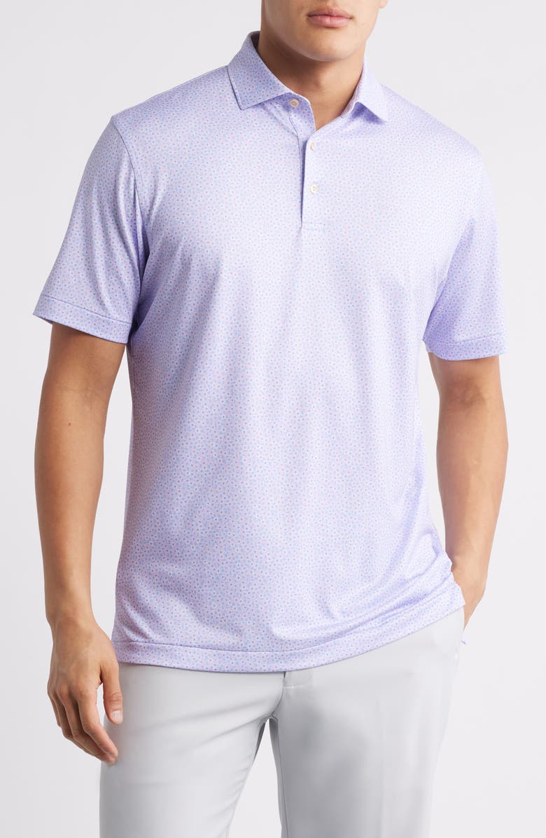 Peter Millar Jared Performance Jersey Polo, Main, color, Petal Purple
