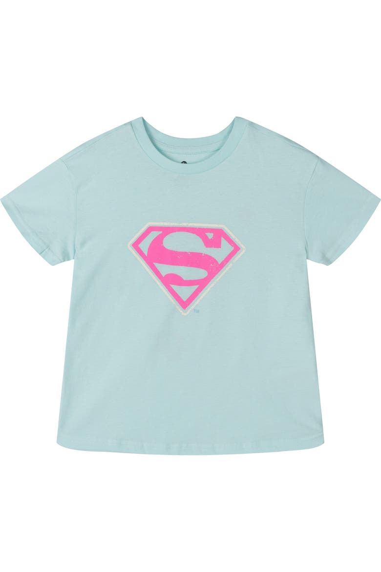 Justice League Supergirl 2-Piece Tee and Flare Leggings Set, Alternate, color, Supergirl Light Blue