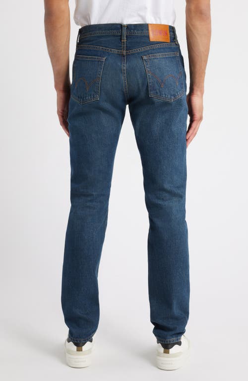 Edwin Regular Tapered Jeans Kaihara Pure Indigo Stretch Denim Blue Mid Dark Used In 180 Days