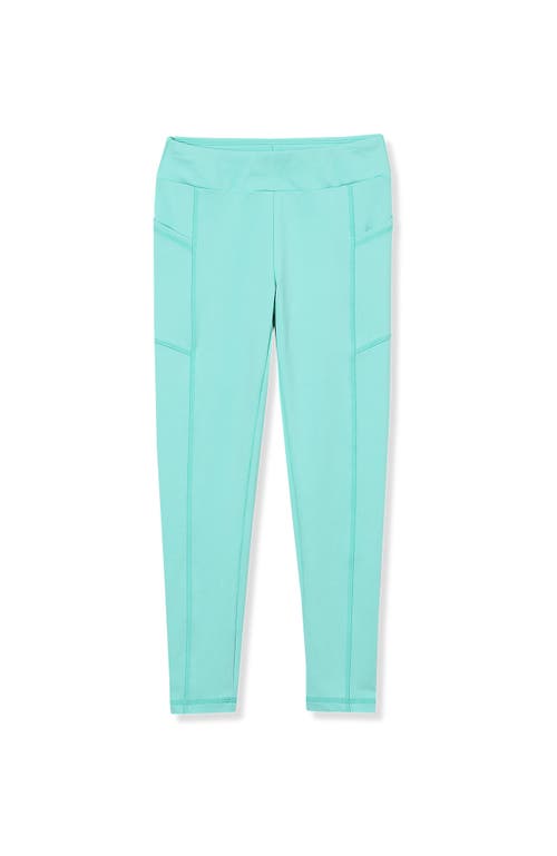 Lands' End Girls Active Leggings In Aruba Blue