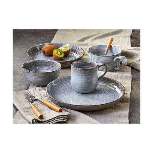Tag Loft Speckled Reactive Glaze Stoneware Dinner Plate Grey In Gray