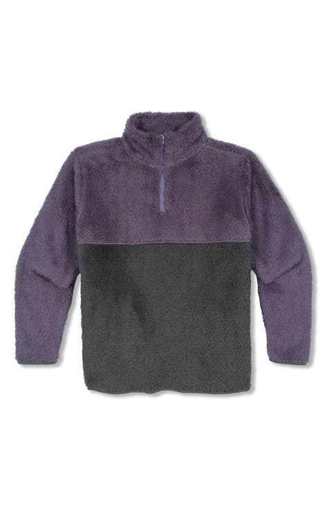Kids' Pershing Colorblock Faux Fur Quarter Zip Pullover (Little Kid & Big Kid)