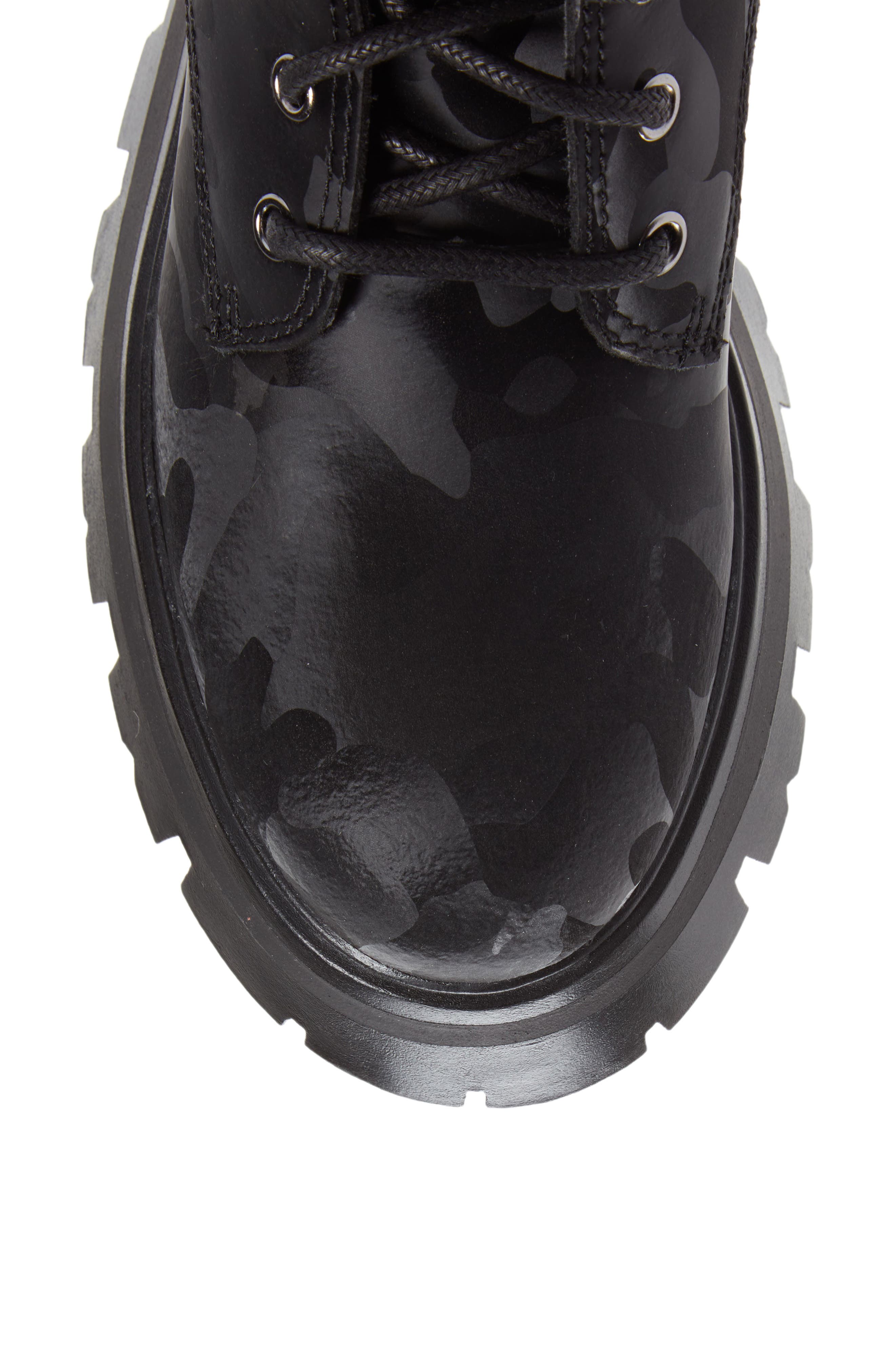 DKNY Sava Combat Boot, Alternate, color, Black Camo