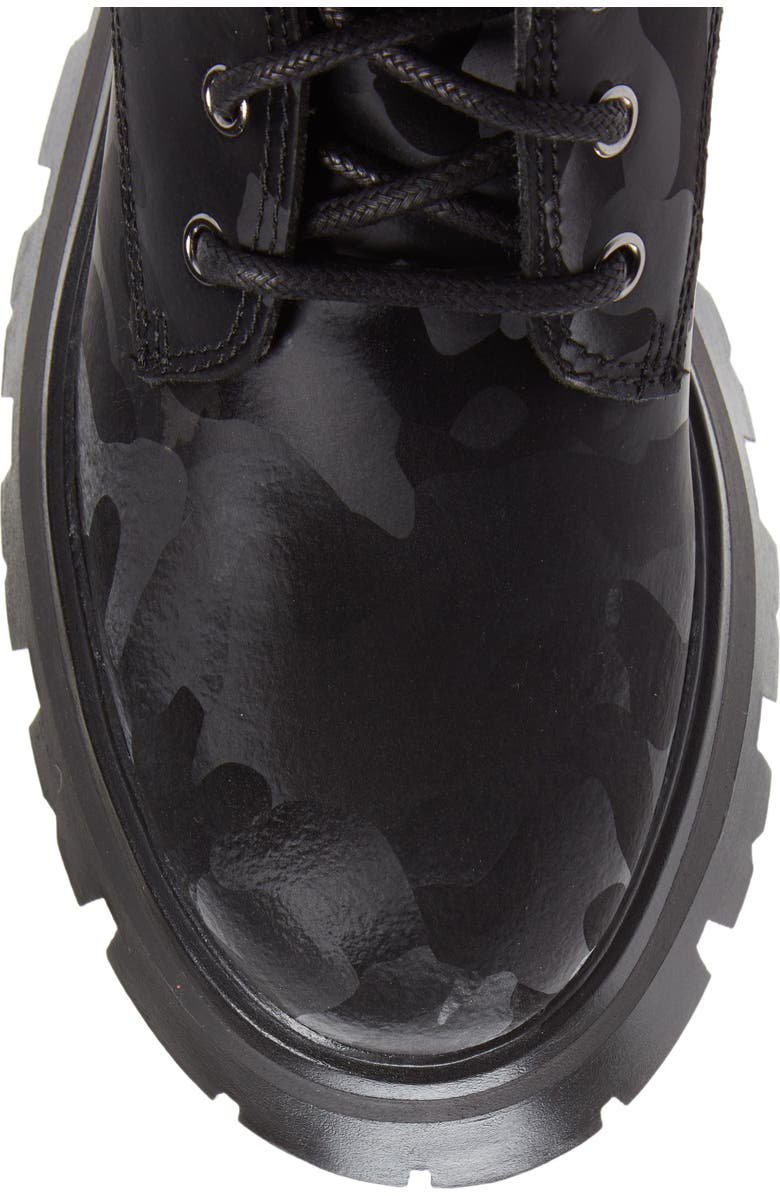 DKNY Sava Combat Boot, Alternate, color, Black Camo