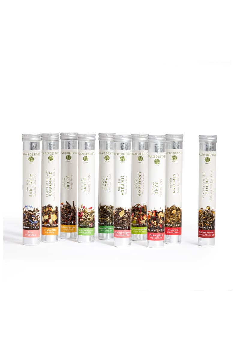 Set of 10 Tea Library, Alternate, color, FLAVORED TEAS