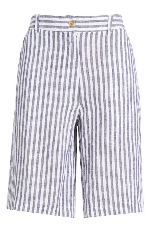 CASLONR CASLON(R) EASY WAIST LINEN BERMUDA SHORTS