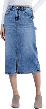 Wash Lab Denim Unity Utility Denim Skirt