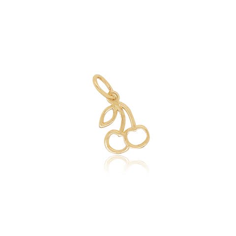 Mini Gold Cherry Charm
