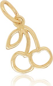 The Lovery Fine Jewelry Mini Gold Cherry Charm