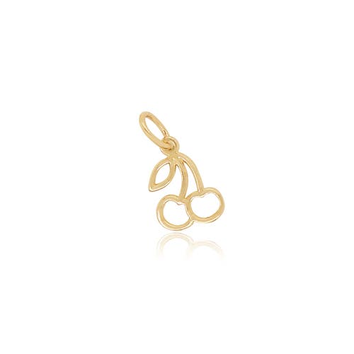 The Lovery Fine Jewelry Mini Gold Cherry Charm