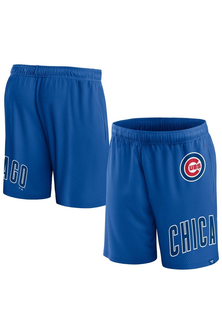 Men's Fanatics Branded  Royal Chicago Cubs Clincher Mesh Shorts, Main, color, Royal