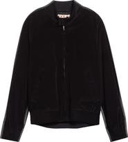 Marni Trunkaroo Mixed Media Bomber Jacket