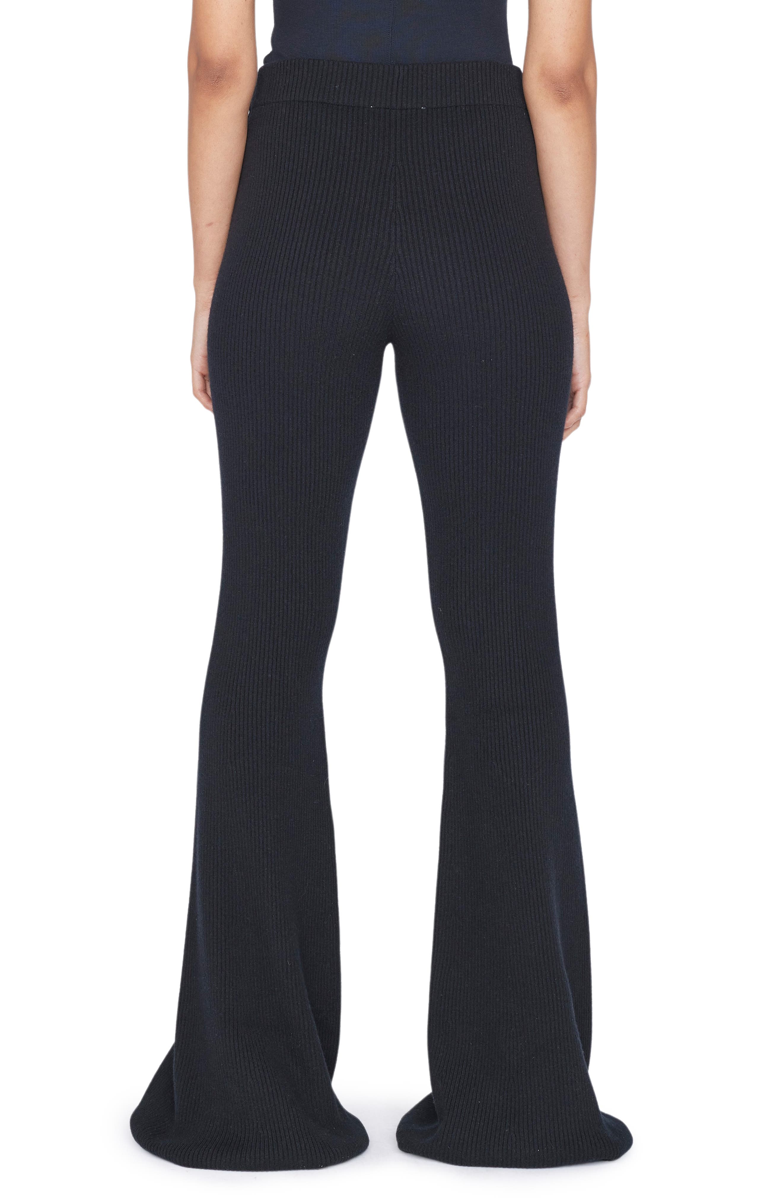 Rib Cashmere Blend Flare Pants - image 2