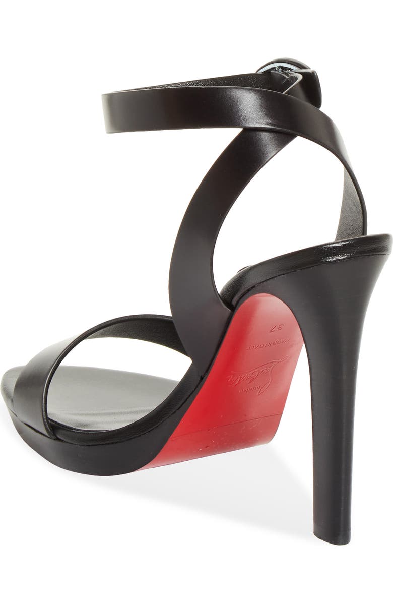 Christian Louboutin Fanny Sandal, Alternate, color, Black/ Lin Black/ Bk