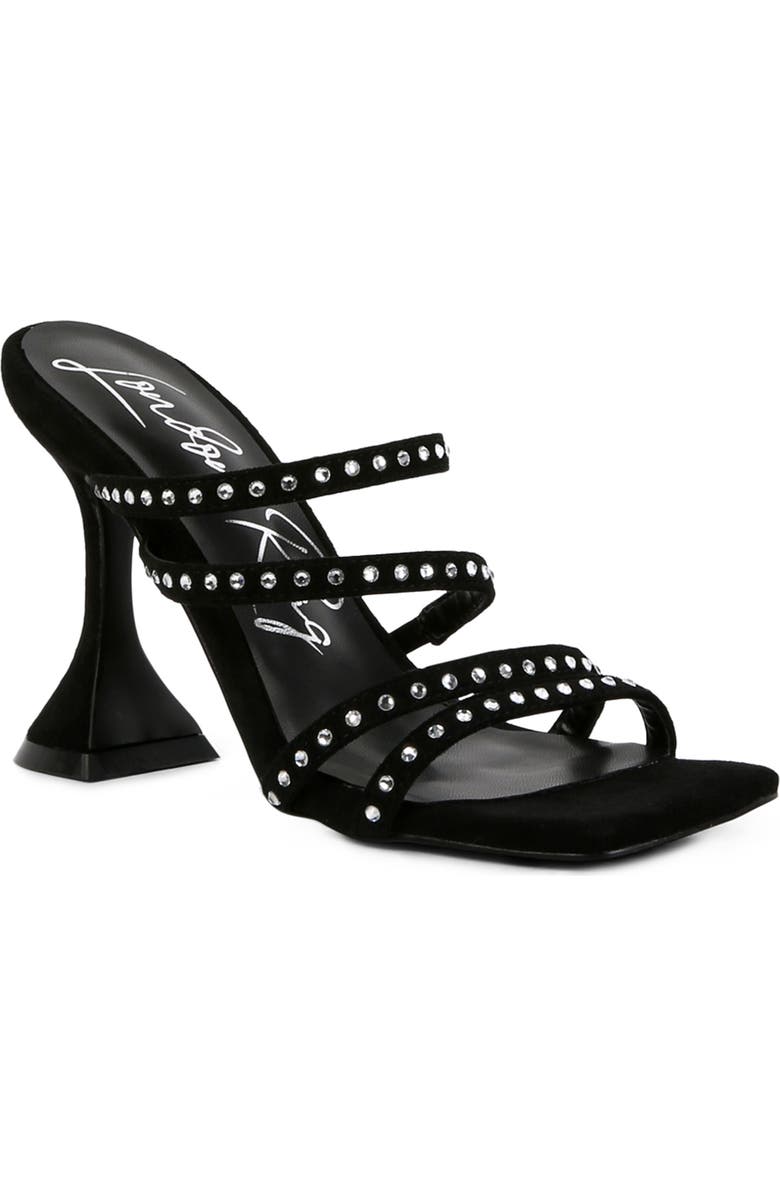 LONDON RAG Face Me Studded Slide Sandal, Main, color,