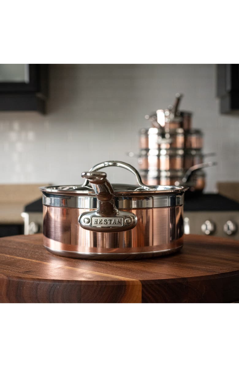 Hestan CopperBond Saucepan with Lid, Alternate, color, 