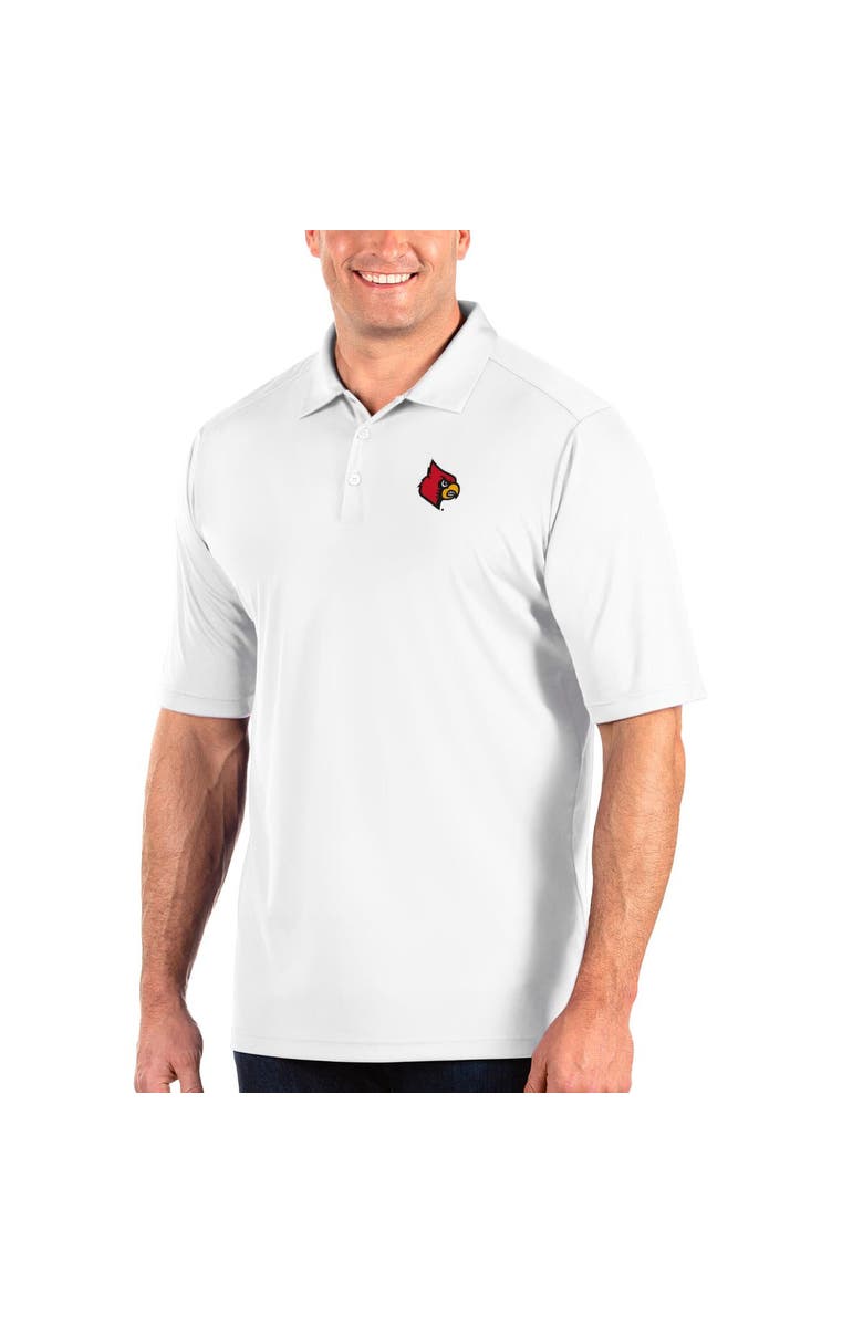 ANTIGUA Men's Antigua White Louisville Cardinals Big & Tall Tribute Polo, Main, color, 