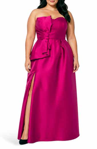 Bow Strapless Mikado Gown